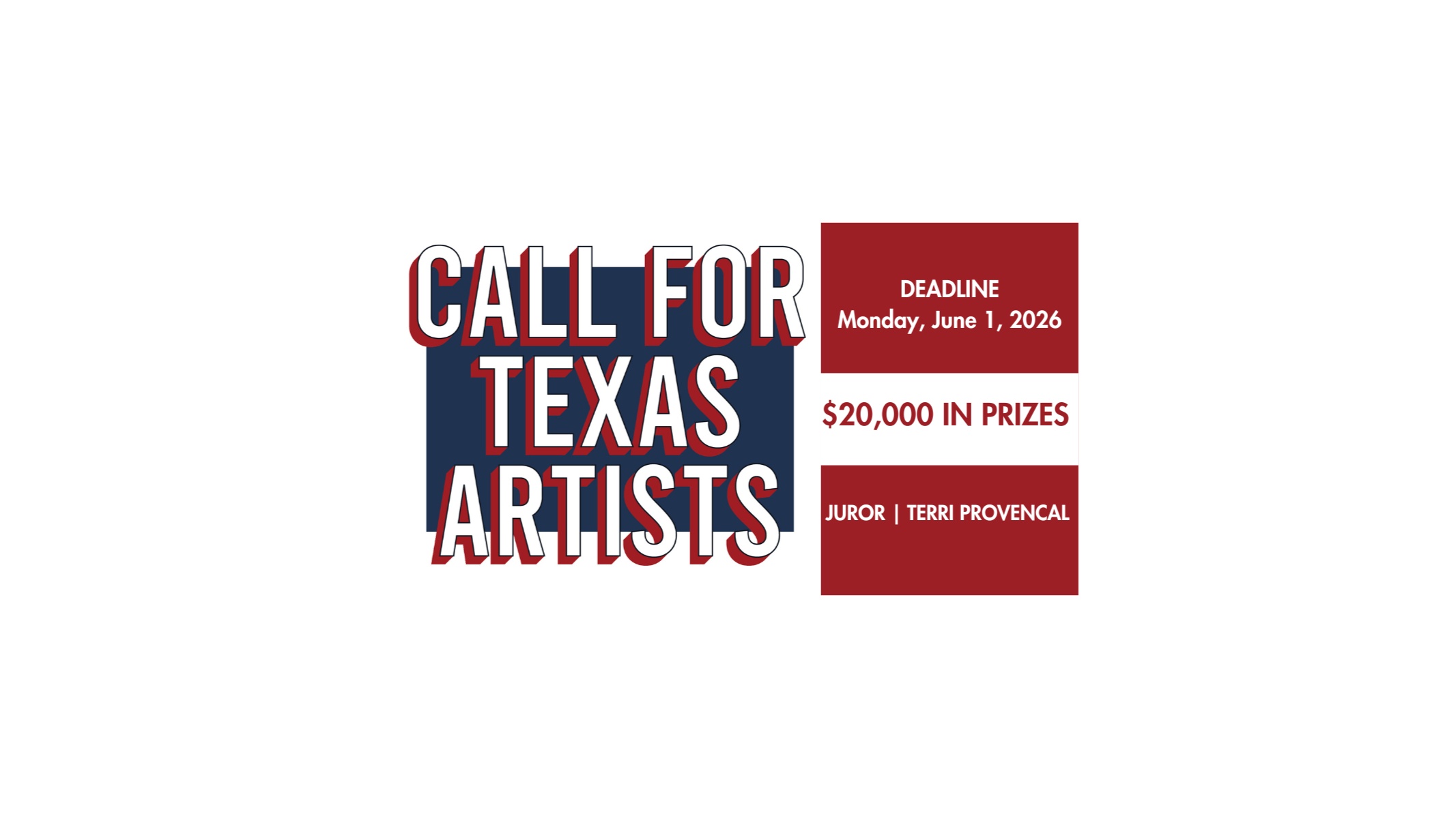 2026 Texas Juried Exhibition opportunity image