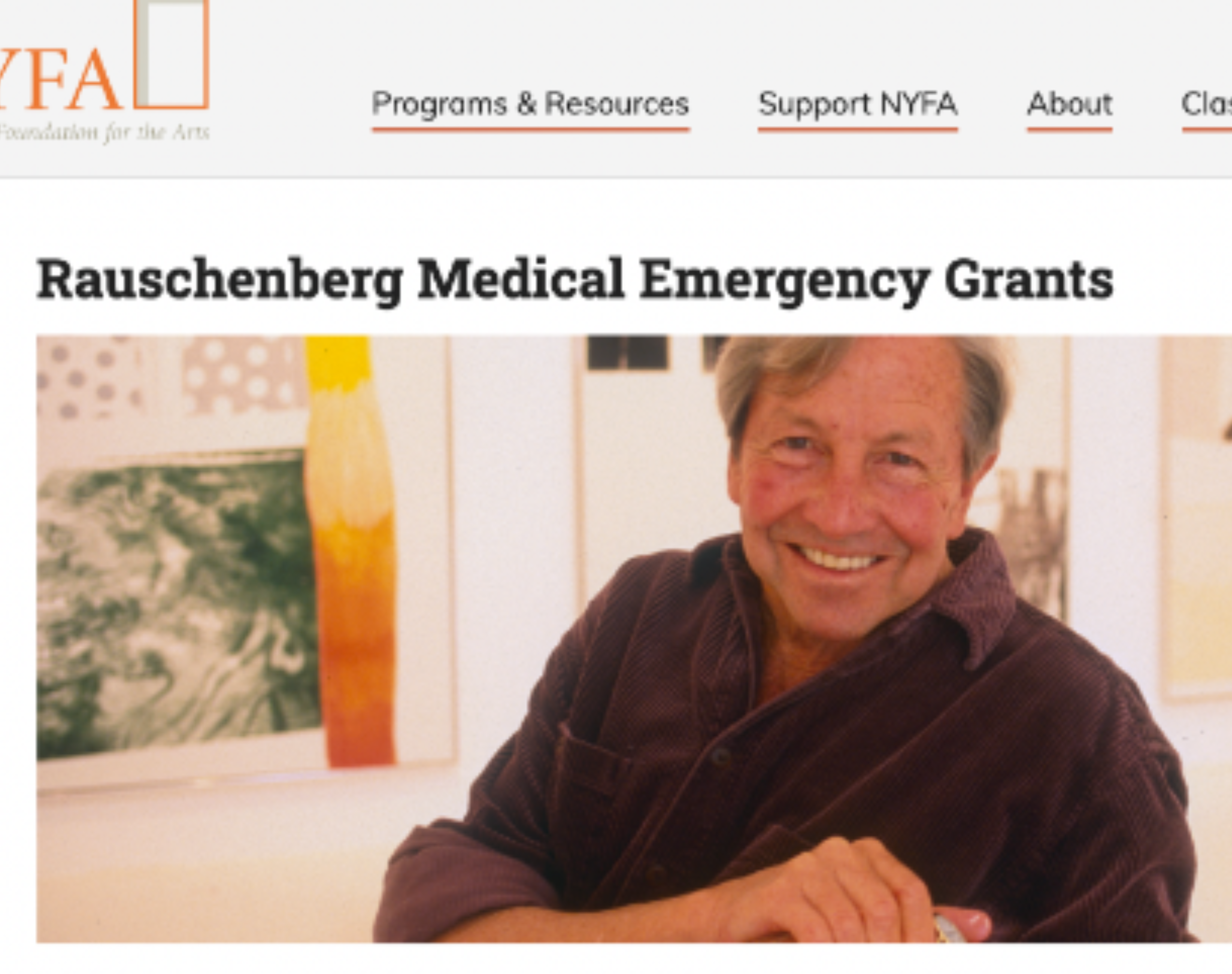 Rauschenberg Medical Emergency Grants Ongoing Cycles opportunity image