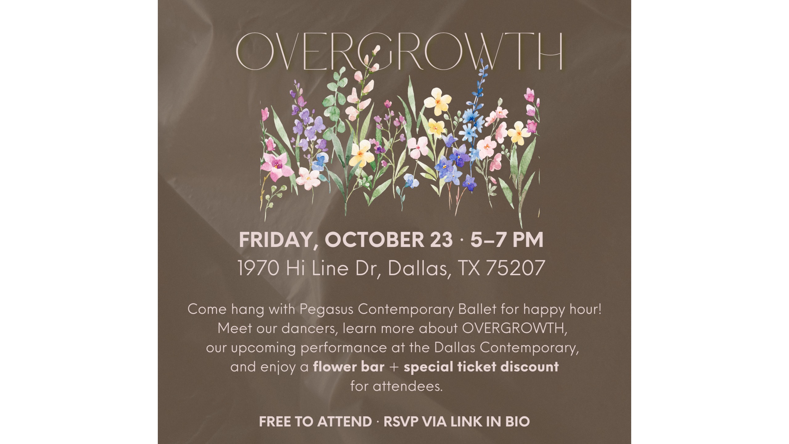 Overgrowth Happy Hour - Event | Culturalyst